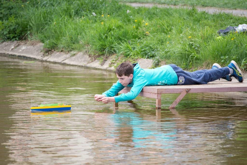 V Třebíči na Kuchyňce se proháněly modely lodí